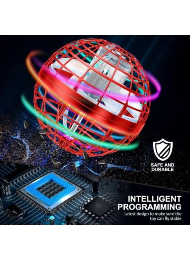 لعبة كرة طائرة AMERFIST 2023، كرة بوميرانغ كونية، كرة دوارة، طائرة بدون طيار يدوية، هدية رائعة للأولاد والبنات والمراهقين من عمر 6 إلى 10 سنوات فما فوق، ألعاب خارجية (أحمر) - Image 3