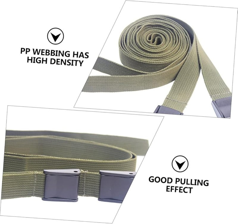 Didiseaon 3pcs Cargo Tie Down Straps 100x2.5cm High Strength Luggage Lashing Straps - Image 4