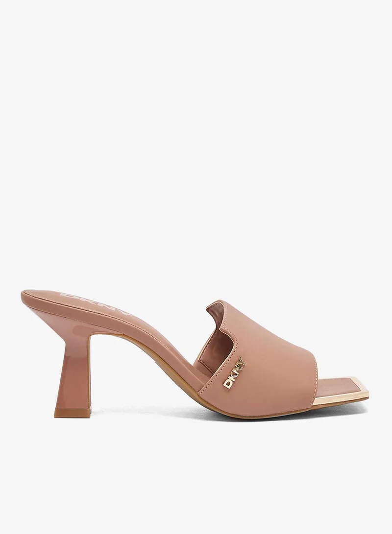 DKNY Kailyn Logo PVC Heeled Sandals
