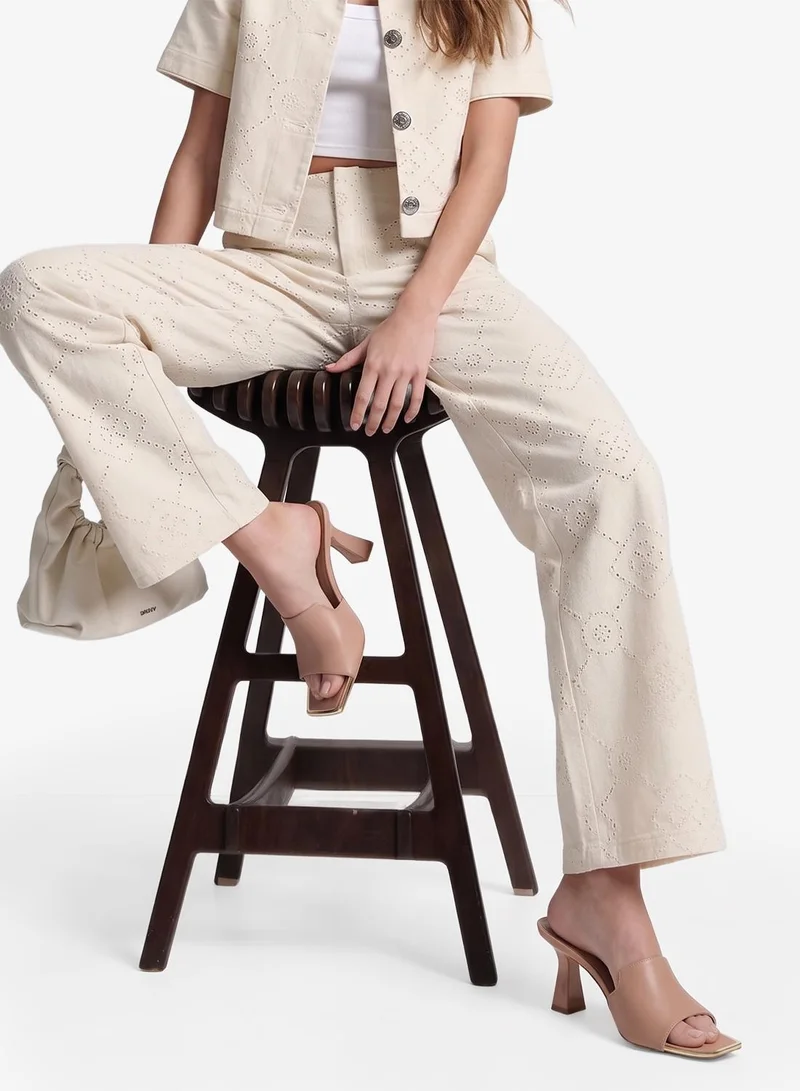 DKNY  Kailyn Logo PVC Heeled Sandals for Women | Best Price UAE