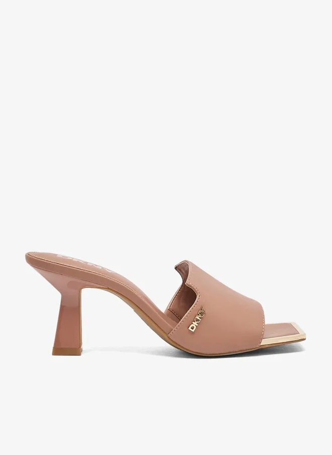 DKNY Kailyn Logo PVC Heeled Sandals
