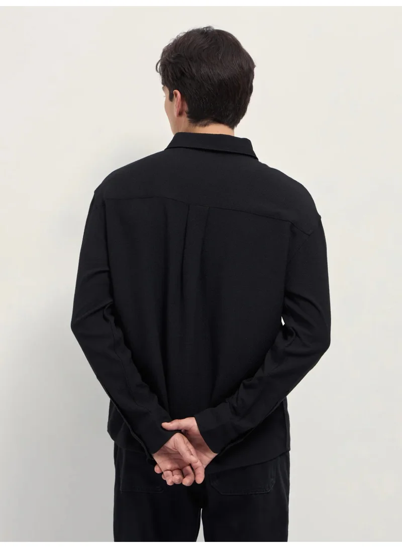 THE BEAR HOUSE Men’s Long Sleeve Shirt – Classic, Comfortable and Stylish Essential for Work, Travel or Casual Outings