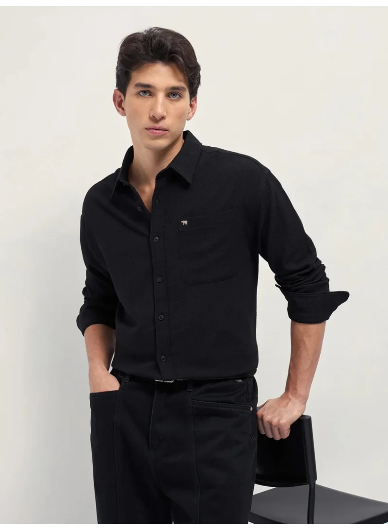 THE BEAR HOUSE Men’s Long Sleeve Shirt – Classic, Comfortable and Stylish Essential for Work, Travel or Casual Outings