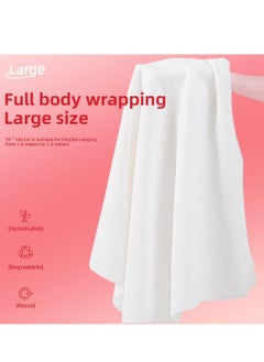 Excefore Disposable Cotton Bath Towels, 5 Pcs Large Compressed Towel 55 x 27.5 inch, Portable Light and Reusable for Hiking, Camping, Beach, Swimming and Traveling  - Image 4