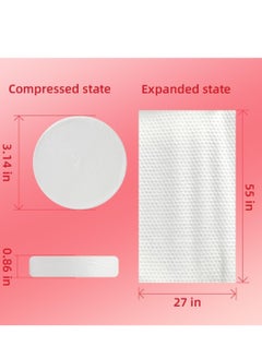 Excefore Disposable Cotton Bath Towels, 5 Pcs Large Compressed Towel 55 x 27.5 inch, Portable Light and Reusable for Hiking, Camping, Beach, Swimming and Traveling  - Image 2