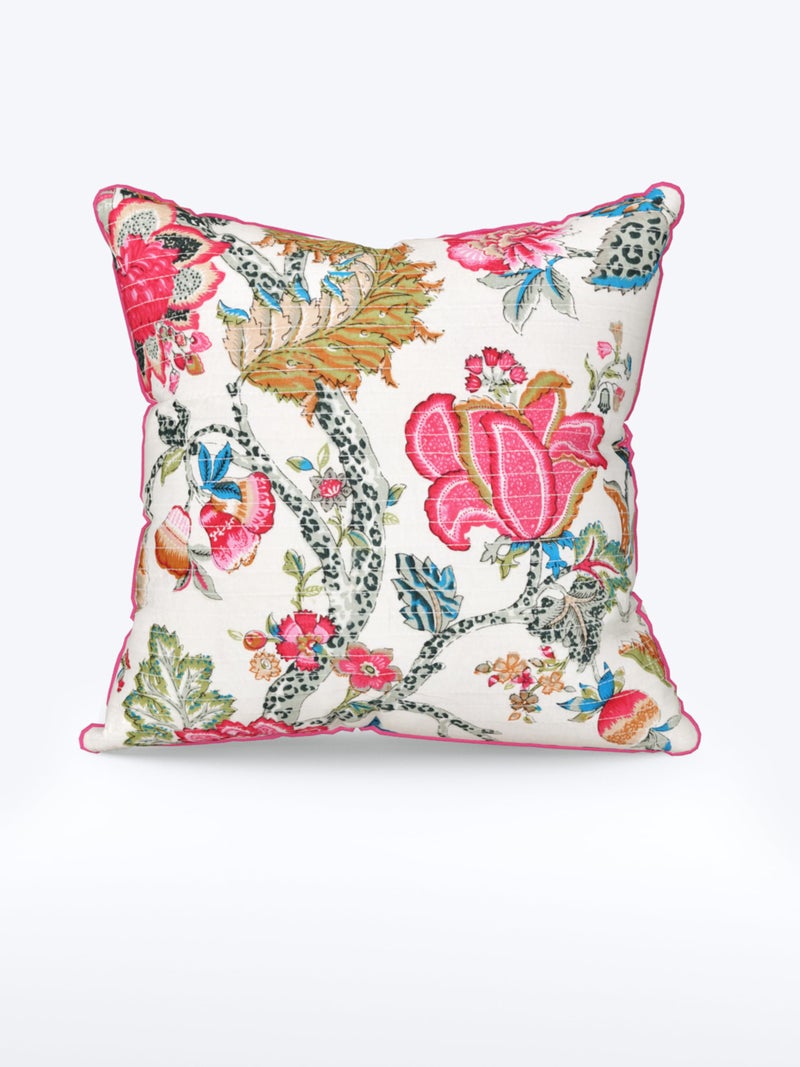 EasyGoods India Premium Cotton Cushion Covers 16x16 Inch | Soft Durable Fabric | Elegant Printed Covers for Sofa & Living Room | Hidden Zipper | Set of 3 - Image 4