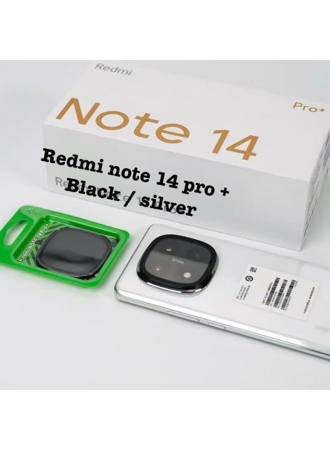 Camera Lens Protector for Redmi Note 14 Pro Plus, 9H Tempered Glass & Ultra-Thin Aluminum Alloy Lens Screen Protective, case friendly Cover for redmi note 14 pro Plus 5G (Black) - Image 3