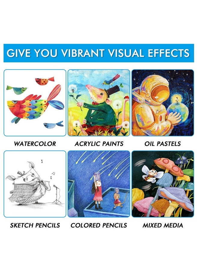 شاتل أرت مجموعة فنية فاخرة مكونة من 118 قطعة من اللوازم الفنية في علبة خشبية، مجموعة فنية للرسم مع أقلام طلاء أكريليك وأقلام تلوين زيتية وألوان مائية وكتاب تلوين ولوحة رسم بألوان مائية للأطفال والكبار... - Image 5