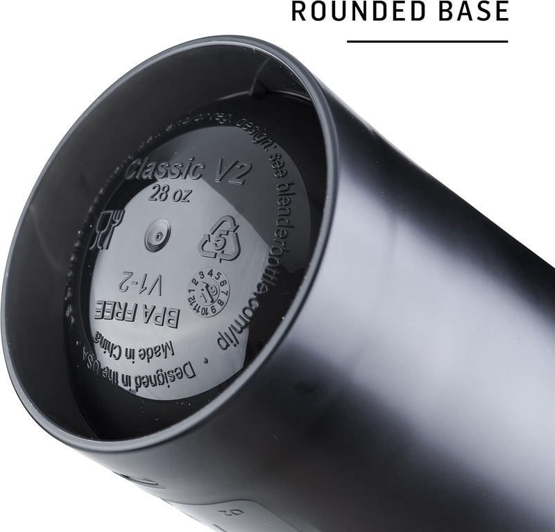 BlenderBottle Classic V2 Shaker Bottle Perfect for Protein Shakes and Pre Workout 20Ounce ClearBlack - Image 4
