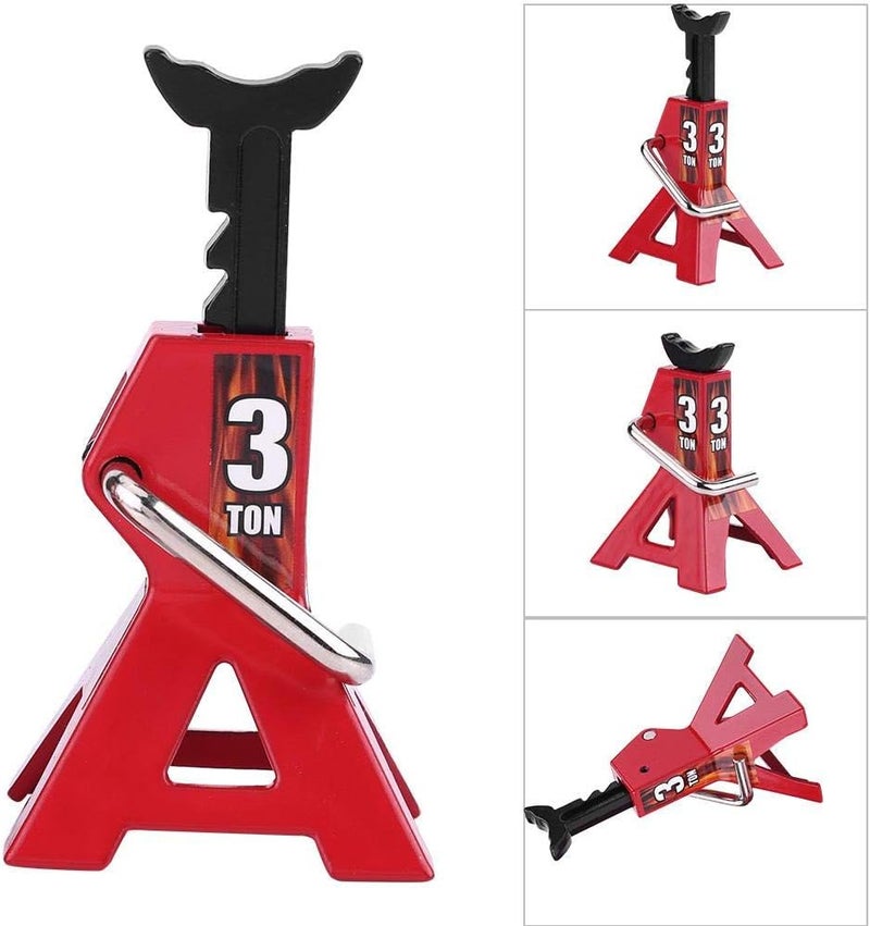 comfrt Simulation RC Jack Stand, Metal 6 Ton 3 Ton Simulation Jack Stands for D90 Axial Wraith SCX10 1/10 RC Crawler Car - Image 2