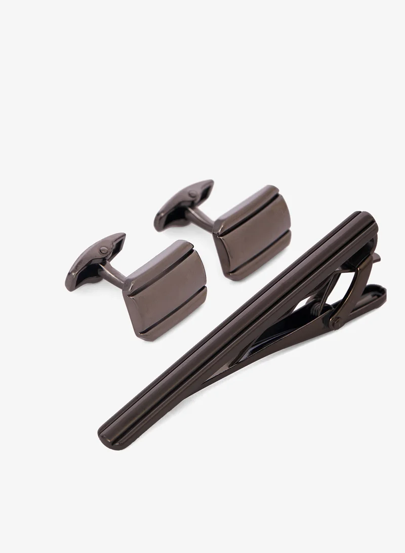 Cuff Links and Tie Pin Gift Set