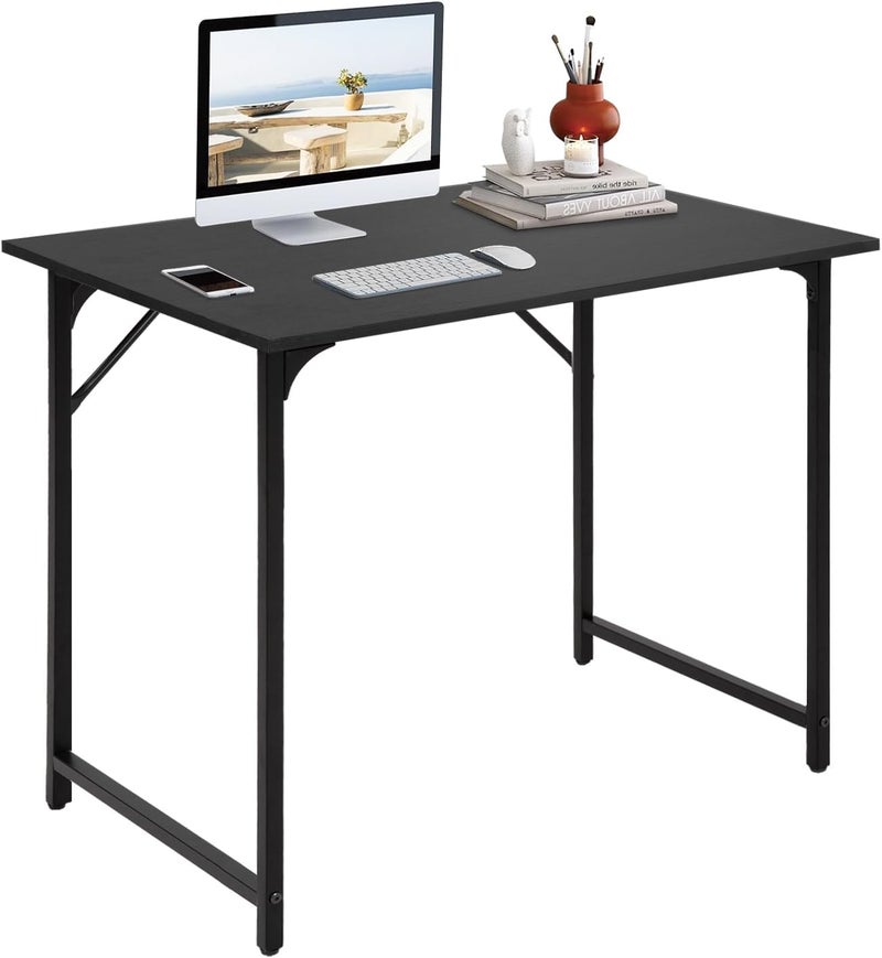 BestOffice 32 Inch Computer DeskHome Office Desk Modern Simple Style for Home Office Study WritingBlack - Image 1