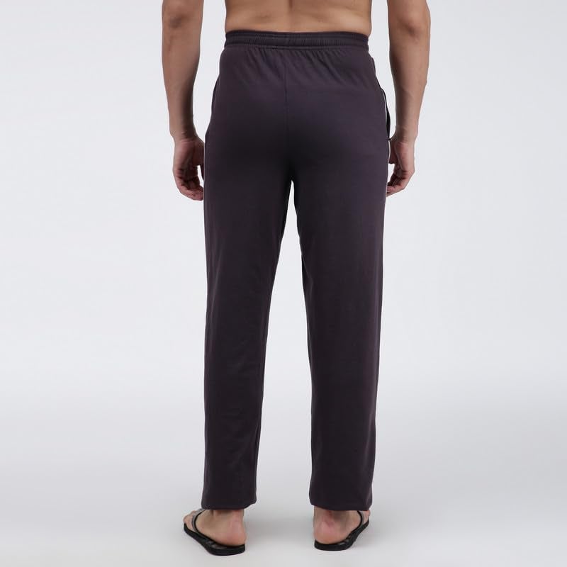 Amul Comfy Cotton Solid Charcoal Track Pant for Men - Image 4