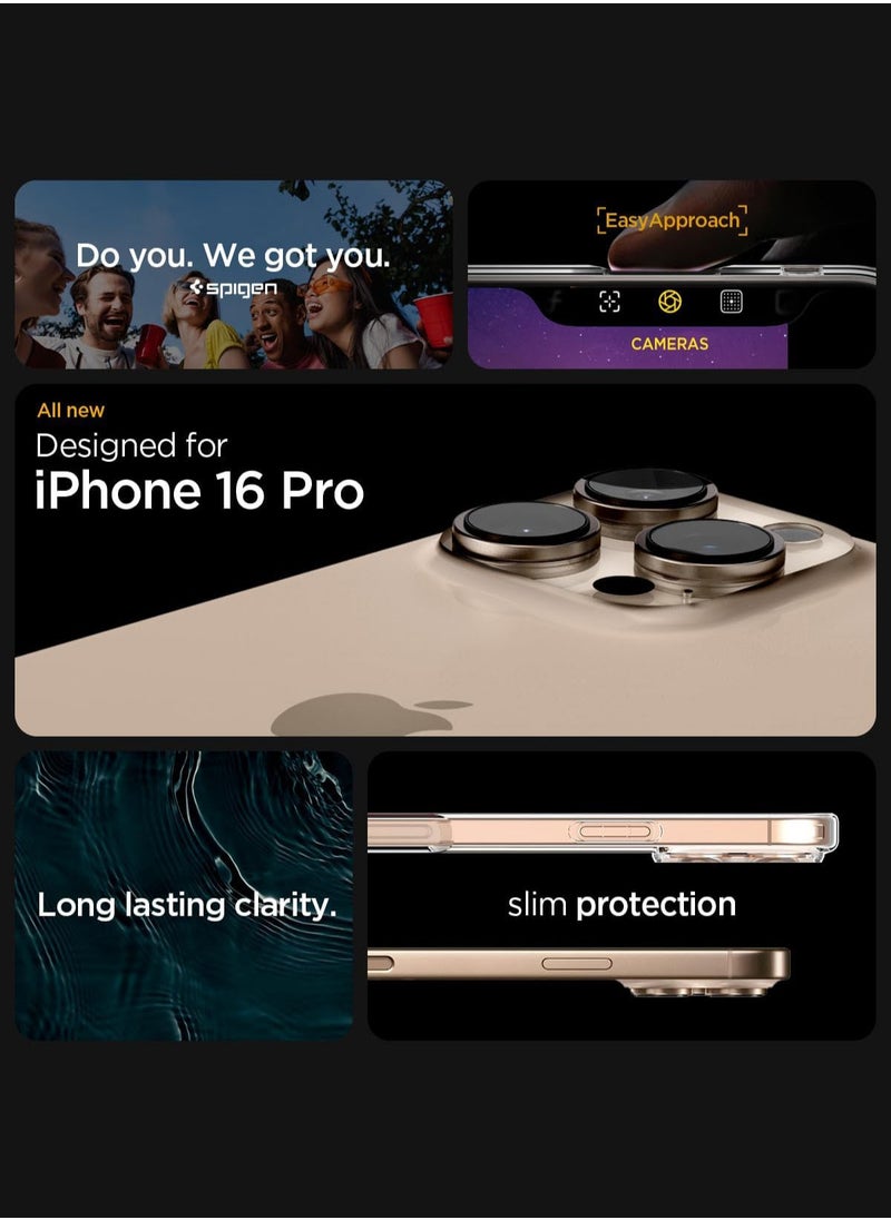 Spigen - غطاء حماية فائق الجودة لهاتف iPhone 16 Pro (2024) - شفاف للغاية - Image 1