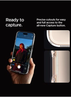 Spigen غطاء حماية فائق الجودة لهاتف iPhone 16 Pro (2024) - شفاف للغاية  - Image 5