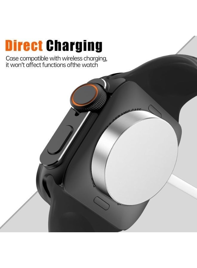 غلاف واقي معدني بتصميم مزدوج، مناسب لسلسلة Apple Watch 10/11 مقاس 46 ملم + واقي شاشة - Image 4