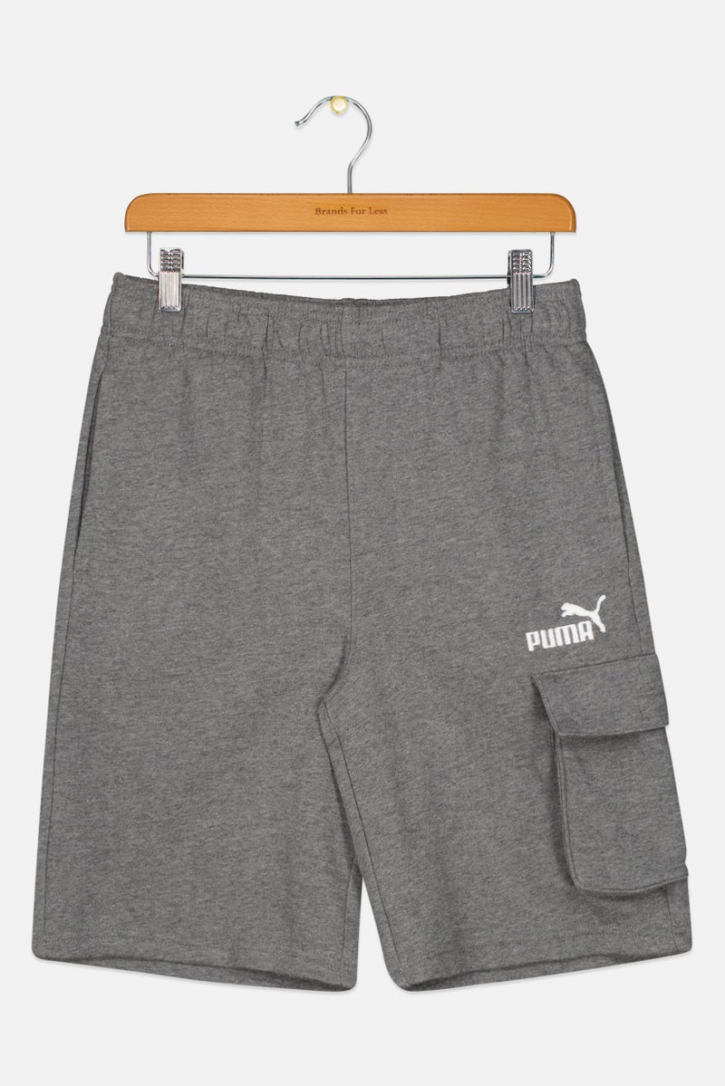 PUMA Kids Boy Sportswear Fit Outdoor Shorts, Grey - Image 1