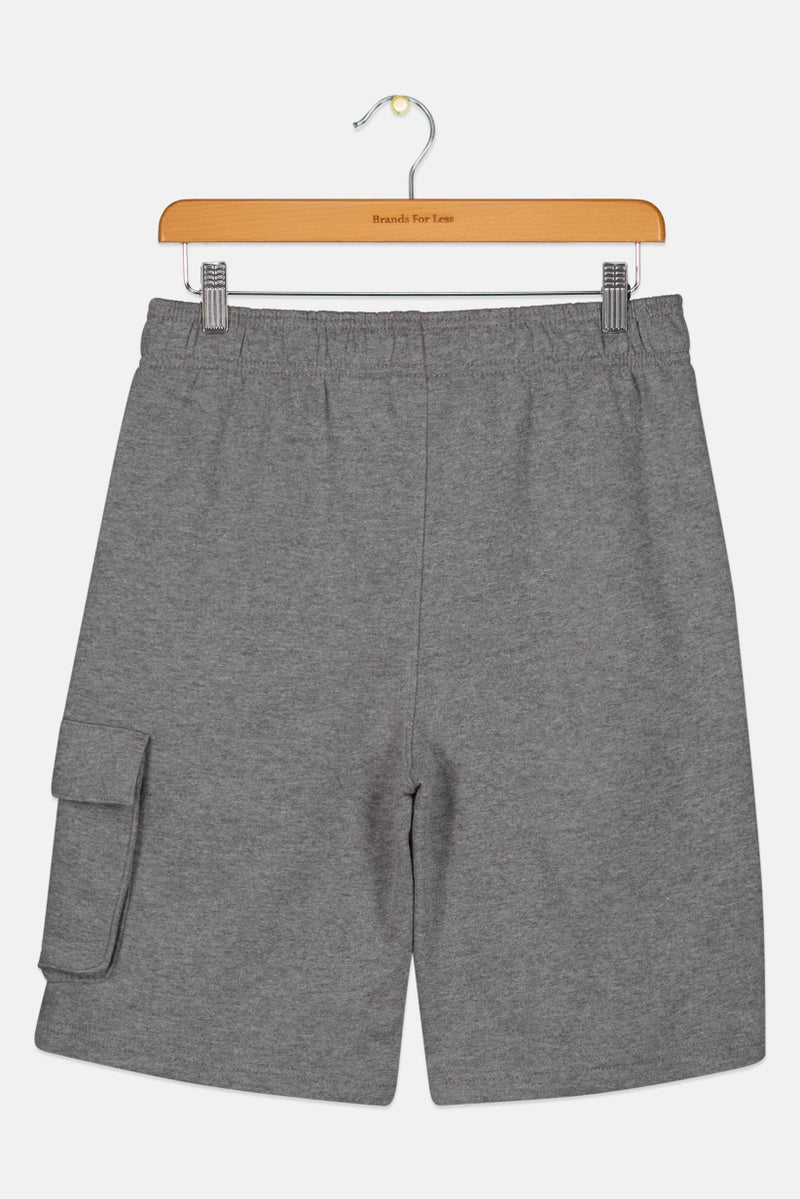 PUMA Kids Boy Sportswear Fit Outdoor Shorts, Grey - Image 2
