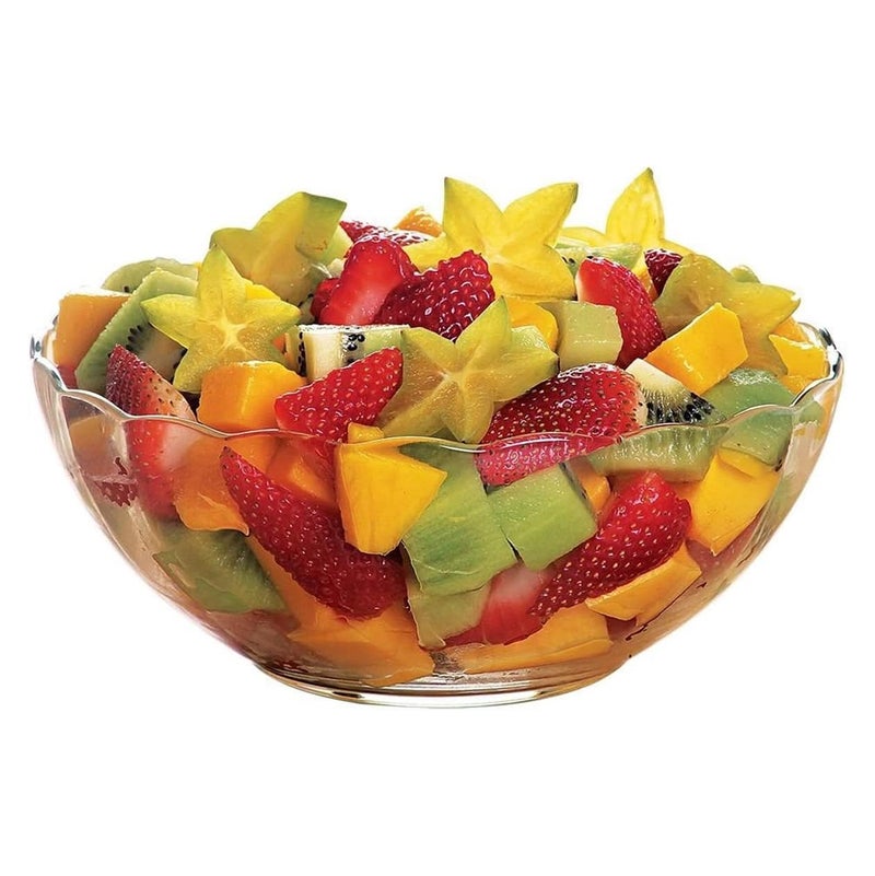 Marinex Glass Bowl Bella 1 L, Durable Heat-Resistant Borosilicate Mixing & Serving Bowl | Transparent Multi-Purpose Medium Glass Bowl | Microwave, Freezer & Dishwasher Safe - Image 3