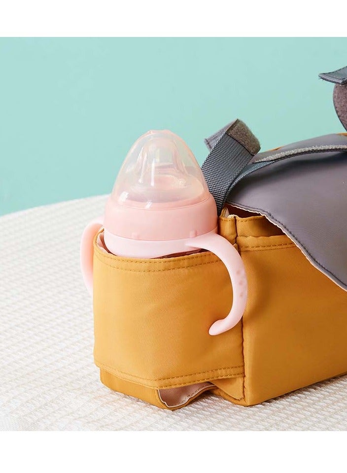 Bluejw Large Capacity Pram Organizer Bag Portable Baby Stroller Organiser with Multi-Pocket and Adjustable Shoulder Straps Portable Baby Trolley Waterproof Hanging Bag for Milk Bottles Wallets Cell Phones - Image 2