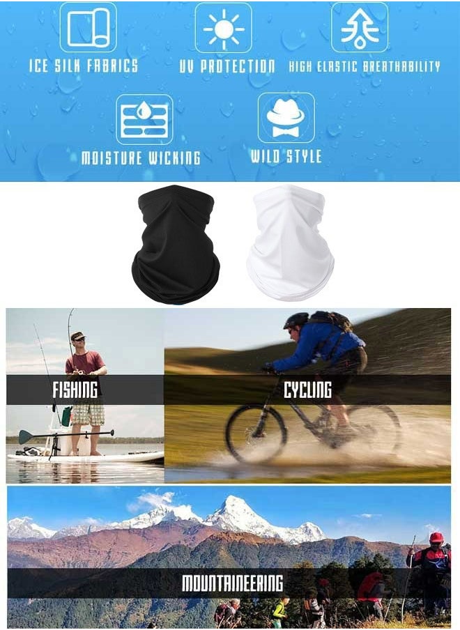 SOWUGI 2Piece Sun UV Protective Neck Gaiter Breathable Face Mask Face Cover Outdoor Cycling Neck Scarf  - Image 4