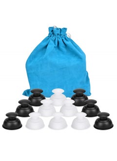 SYOSI Silicone Cupping Therapy Sets, 12 Pcs Professional Vacuum Suction Cups for Facial and Body Massage, Deep Tissue Relief, Myofascial Release, Muscle Relaxation, Anti-Cellulite Treatment  - Image 1