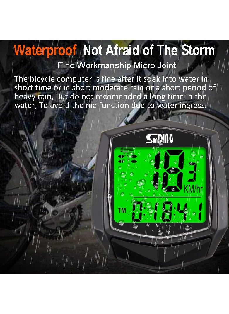 SunDING - Bicycle Computer Speedometer Odometer for Bicycles - Image 1