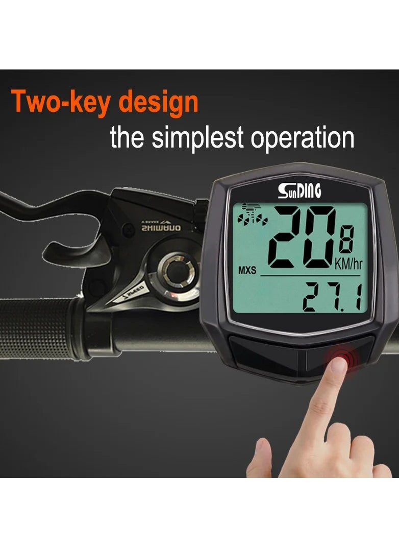 SunDING - Bicycle Computer Speedometer Odometer for Bicycles - Image 1