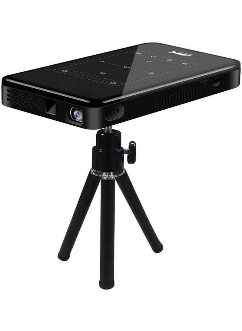 JAJEEK Portable Rechargeable BP09 4K Mini Projector with Android, Bluetooth, Ultra HD LED Home Cinema Projector, Keystone Correction, Compact Mini Projector for Movies, Streaming, and Gaming - Image 1