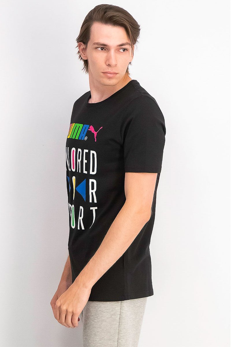 PUMA Men Sportswear Fit Short Sleeve Training T-shirt, Black Combo - Image 2