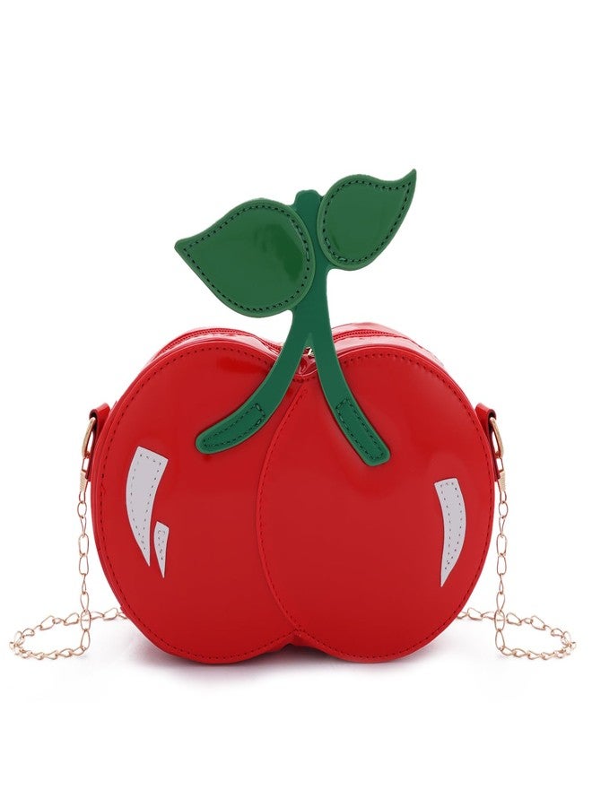 Oweisong Cherry Purse for Women Novelty Fun Shape Handbag Tote Red Cute Unique Fruit Shoulder Crossbody Bag - Image 1