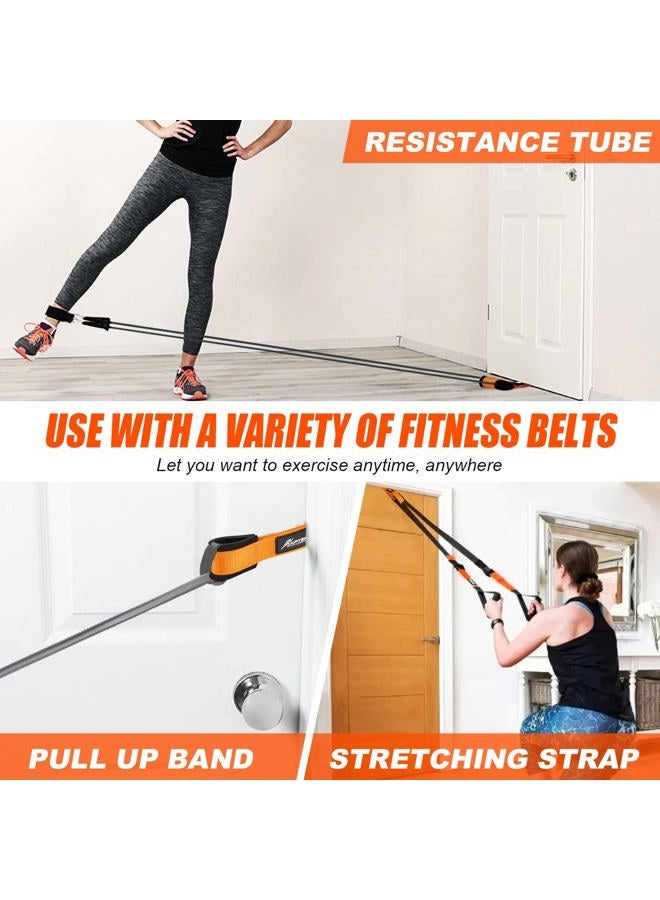 HPYGN Door Anchor for Resistance Bands, Home-Gym Workout Exercise Bands Attachment for Yoga Strap, Physical Therapy Bands and Closed Loop Bands, Heavy Duty door anchor system - Image 3