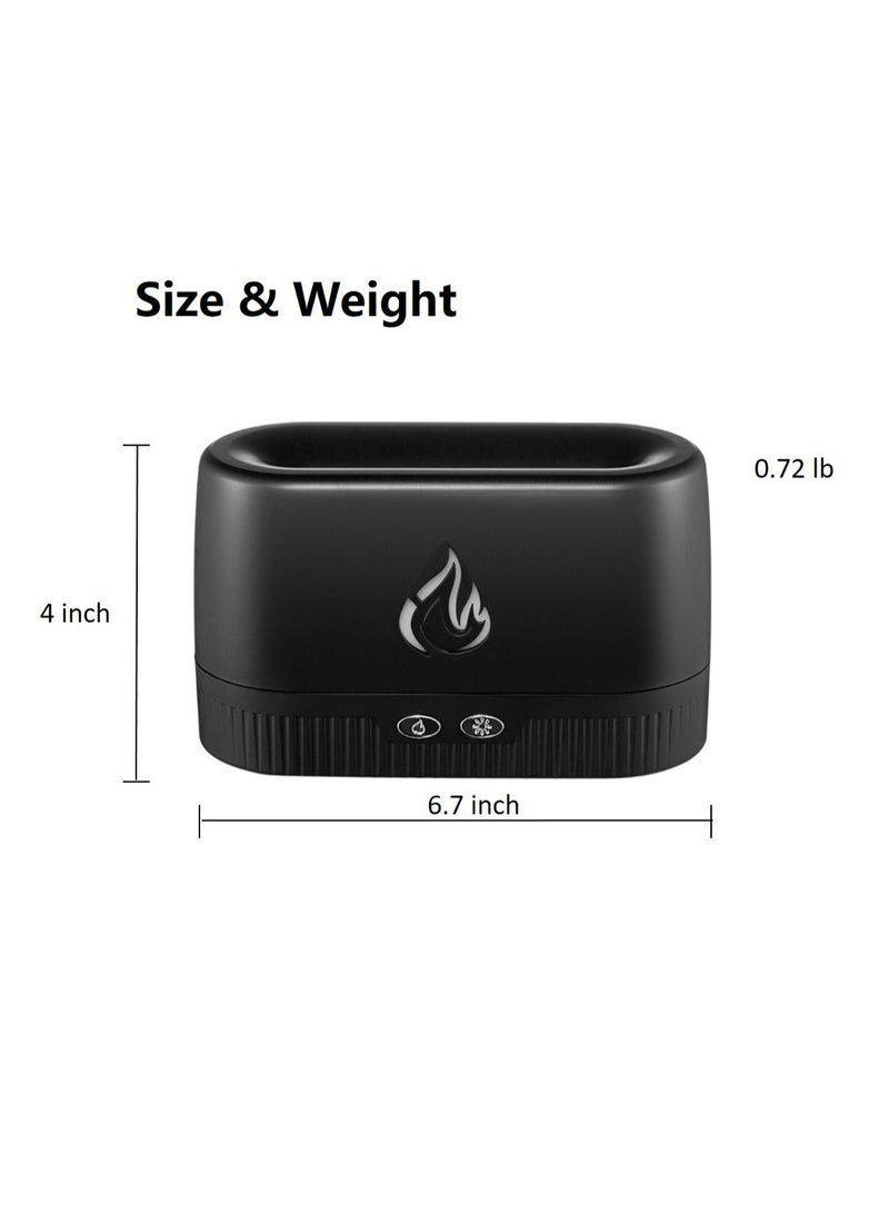 توشيونيكس مرطب للهب ، ناشر عطري ، برائحة ضباب خفيف ، حماية أوتوماتيكية للإيقاف التلقائي للمكتب الصحي ، مكتب اليوغا ، أسود - Image 5