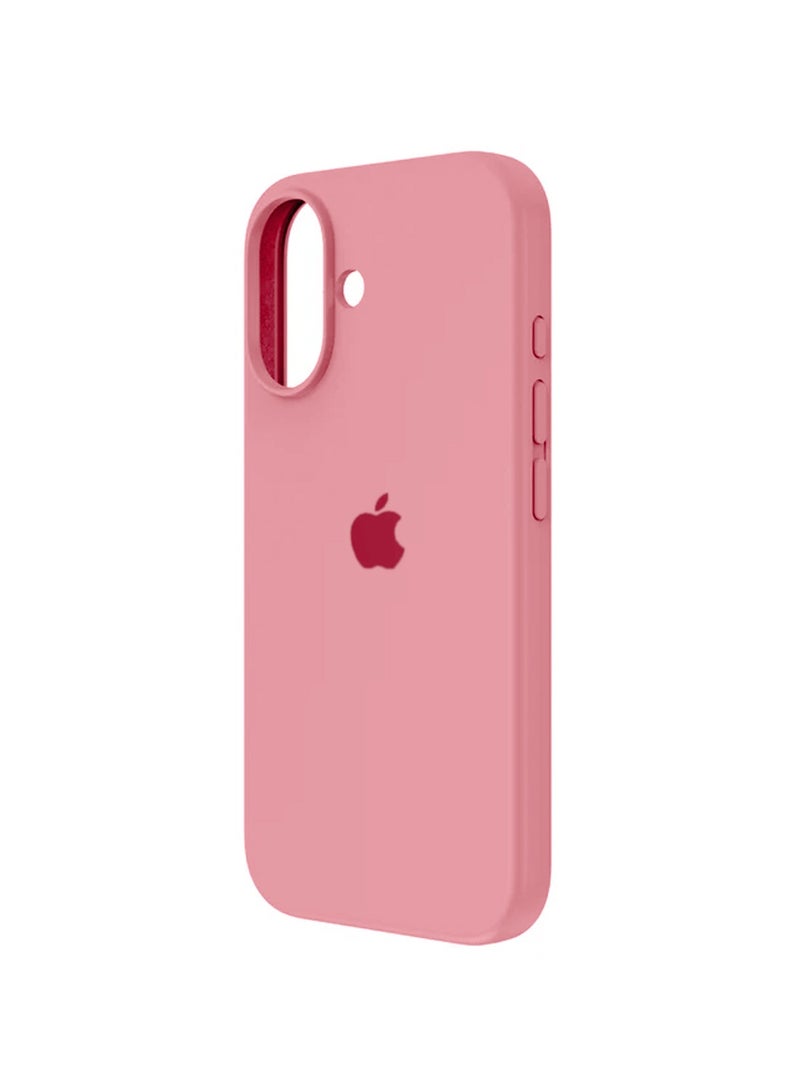 Wtech Apple iPhone 17 5G 2025 Luxury Premium Quality Liquid Silicone Case Cover (MCRPSN) - Dark Pink - Image 3