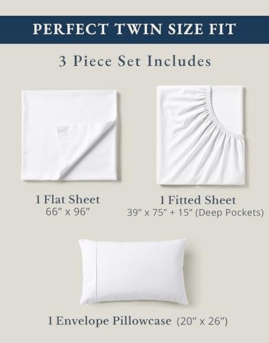 LANE LINEN Sustainable 100% Organic Cotton Twin Size Bed Sheets, Soft & Comfy Mercerized Fully Elasticized Naturally Cooling Machine Washable Twin Sheet Sets Cotton- Lilac - Image 4