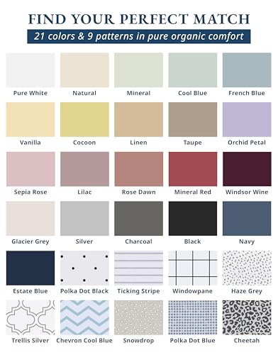 LANE LINEN Sustainable 100% Organic Cotton Twin Size Bed Sheets, Soft & Comfy Mercerized Fully Elasticized Naturally Cooling Machine Washable Twin Sheet Sets Cotton- Lilac - Image 3