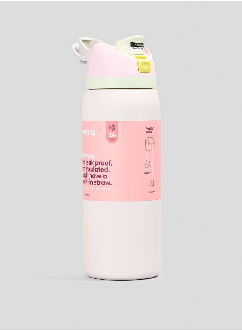 Owala - Freesip Insulated Stainless Steel Water Bottle With Straw For Sports And Travel, Bpa-Free, Candy coated 32OZ - Image 1