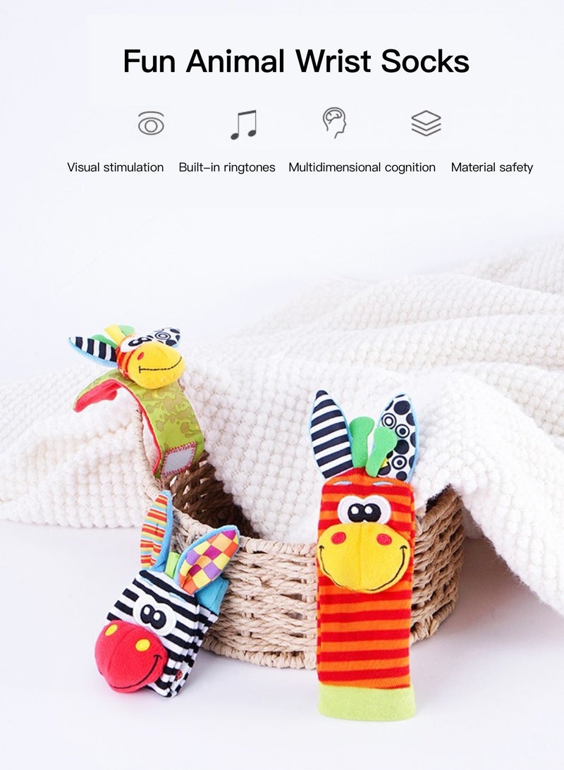 مجموعة الجوارب للأطفال وملعبات الرسغ من 4 قطع، مصنوعة من مواد عالية الجودة، مناسبة للأطفال، ويمكن إعطائها كهدية لنقل البركات الجيدة. - Image 5