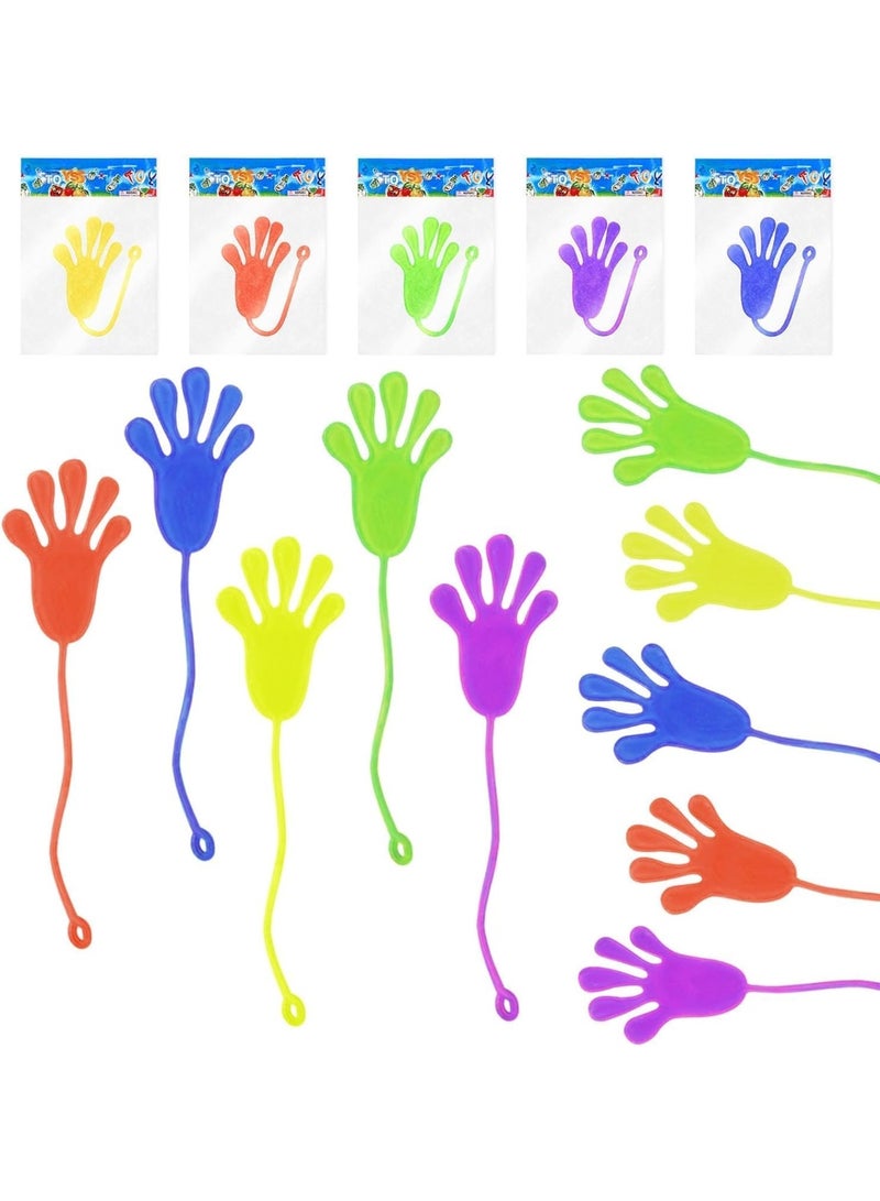 ARGT 20Pcs Sticky Hands, Sticky Stretchy Toys Set, Novelty Toys for Kids, Party Bag Fillers, Birthday Party Favor Gifts for Party Supplies, Classroom Rewards - Image 1