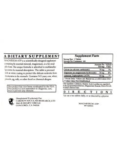Ecological Formulas Liposomal Magnesium ATP (Mg30mg ATP60mg) 60 Tablets - 3 Pack - Ecological Formulas/Cardiovascular Research  - Image 2