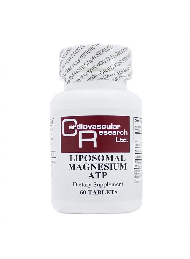 Liposomal Magnesium ATP (Mg30mg ATP60mg) 60 Tablets - 3 Pack - Ecological Formulas/Cardiovascular Research