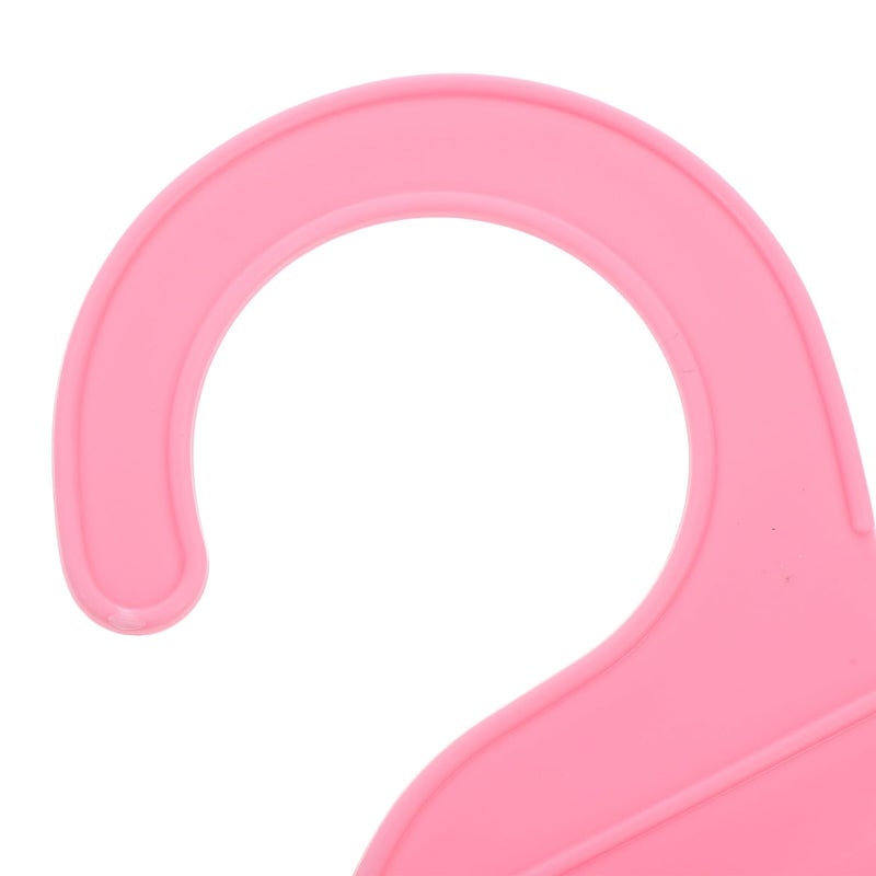 Pink Small Plastic Pet Hangers 10 Pack For Dog Cat Clothes Drying Rack Closet - Image 4