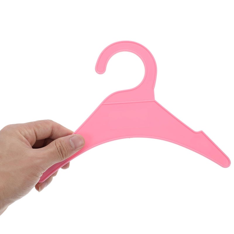 Pink Small Plastic Pet Hangers 10 Pack For Dog Cat Clothes Drying Rack Closet - Image 5