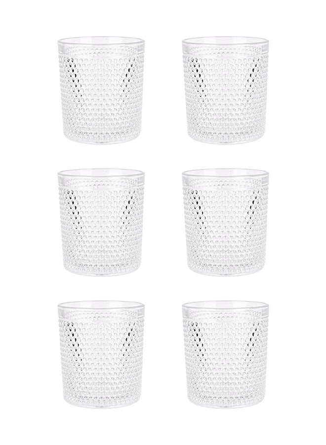 Ollieroo كؤوس ويسكي قديمة مزخرفة - كوب زجاجي متين سعة 200 مل للكوكتيلات، الماء، العصير، البيرة، الويسكي، الكونياك، مجموعة زجاجيات، أدوات مائدة، آمنة للغسالة - Image 3