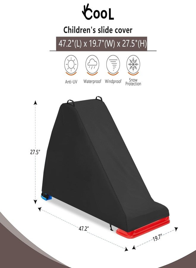 Okcool Toddler Slide Cover,Waterproof Indoor Outdoor Beginner Slide Cover,Cover Only - Image 2