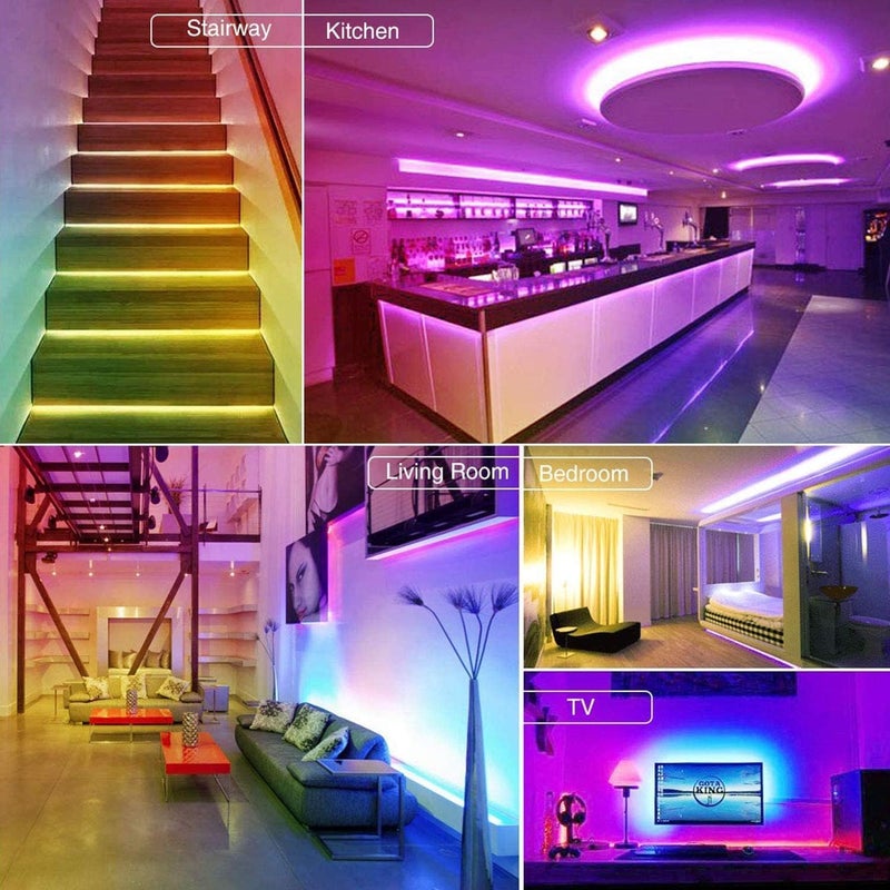 لوميف أضواء شريط LED ذكية من لوميف، متوافقة مع أليكسا ومقاومة للماء (شريط LED ذكي بطول 5 متر بتقنية RGB و WiFi) - Image 5