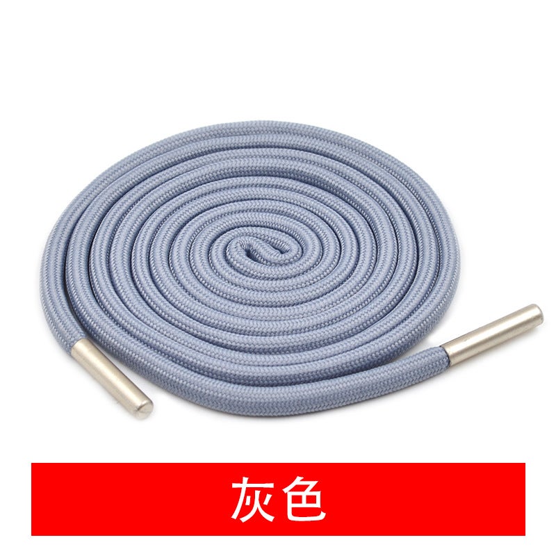 High-End Metal Tip Drawstrings for Hoodies and Pants Grey