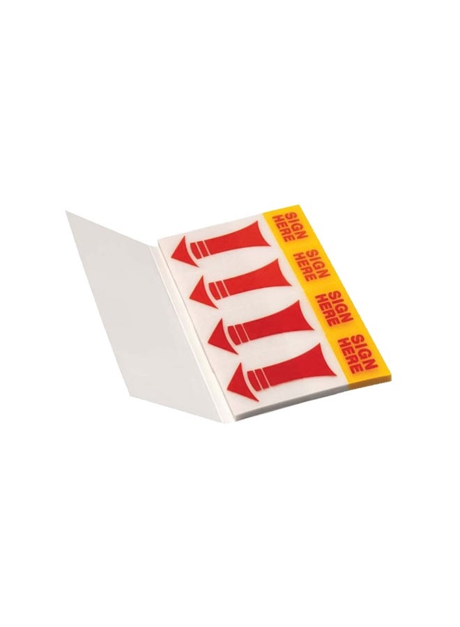 Info Note 160-Piece Sign Here Sticky Notes 20x50mm Size - Image 1