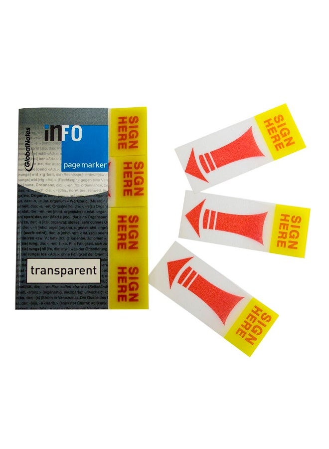 Info Note 160-Piece Sign Here Sticky Notes 20x50mm Size - Image 2