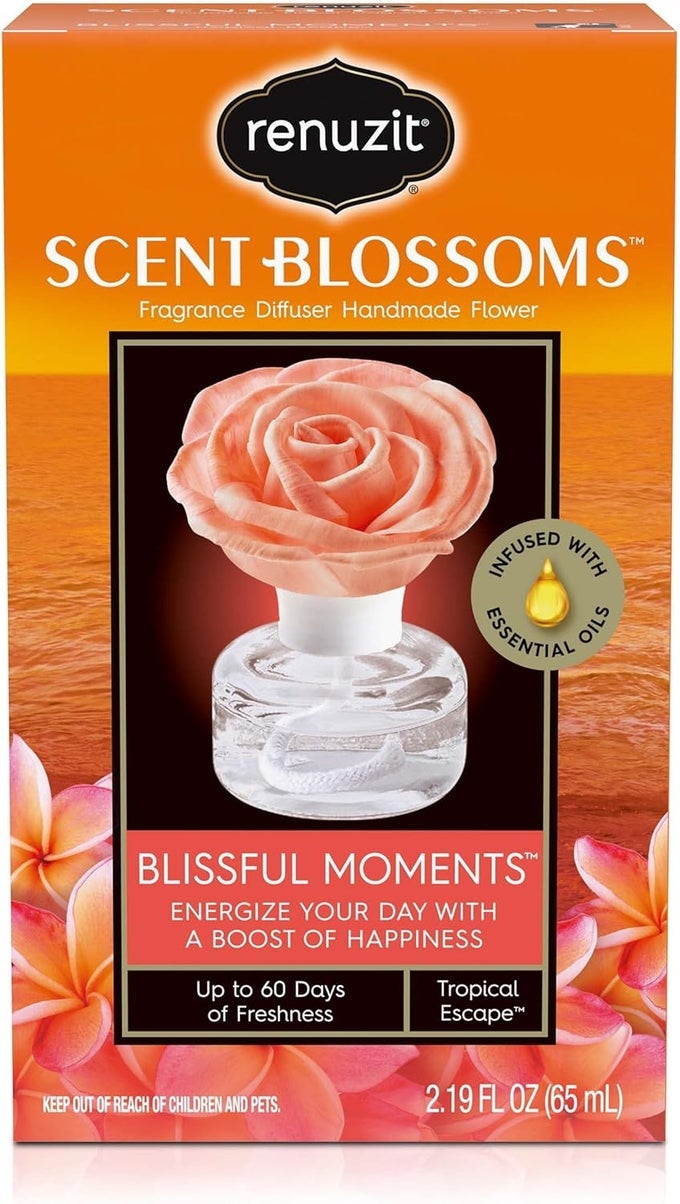 SCENT BLOSSOMS FRAGRANCE DIFFUSER HANDMADE FLOWER, BLISSFUL MOMENTS, 1 COUNT
